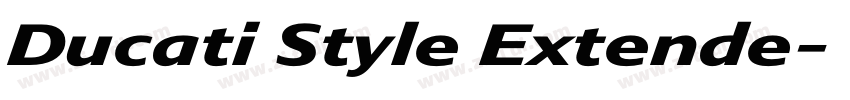 Ducati Style Extende字体转换